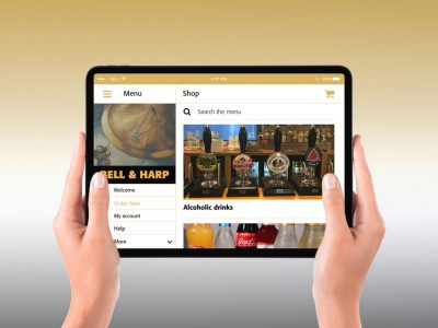 Bell & Harp tablet responsive design